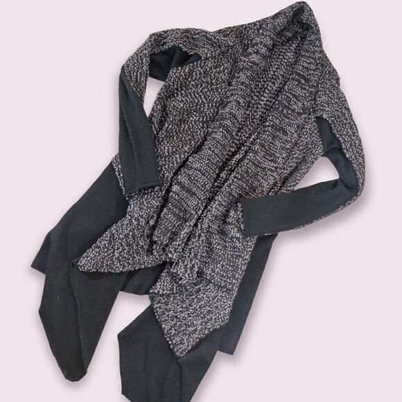 Line Wool Cotton Blend Flowy Knit Cardigan - Picture 1 of 6